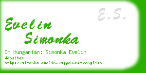 evelin simonka business card